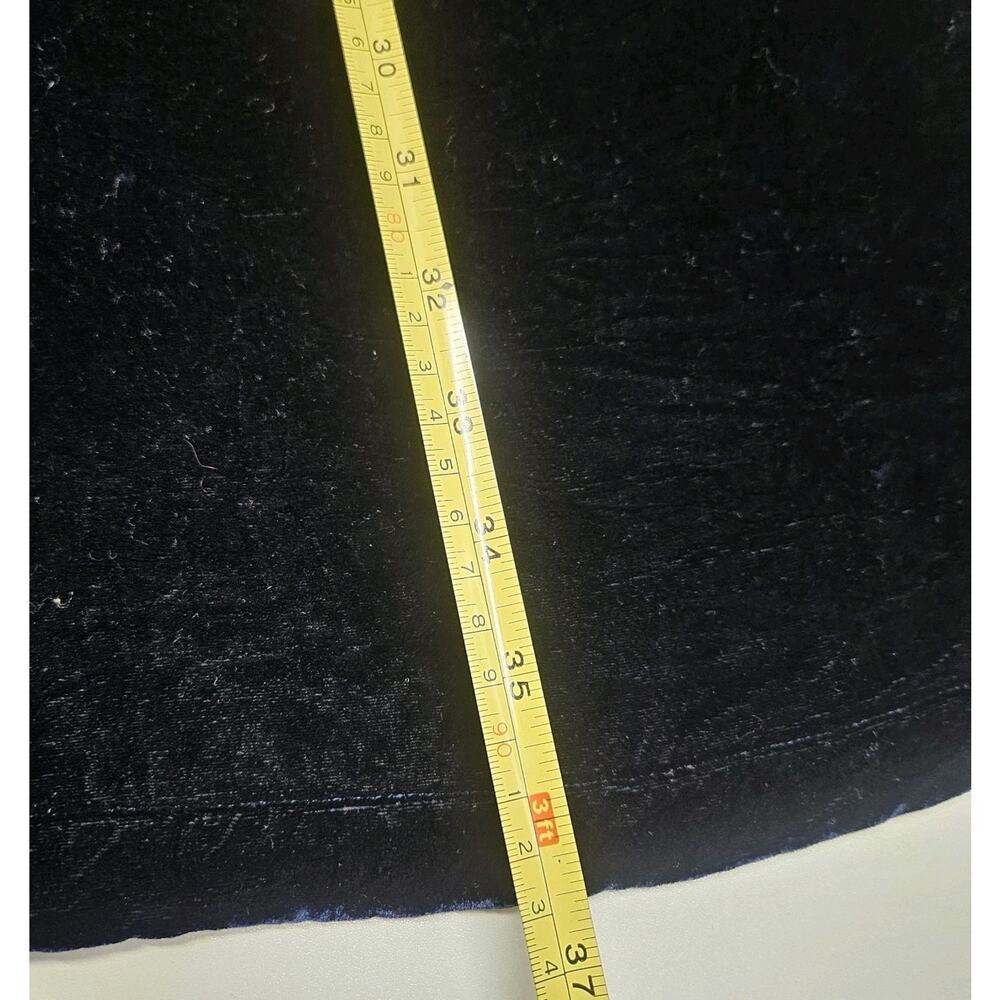 Vtg 90's Women's Velvet Maxi Skirt Navy Blue Small Whimsigoth Gothic Flowy Fairy - Picture 8 of 8